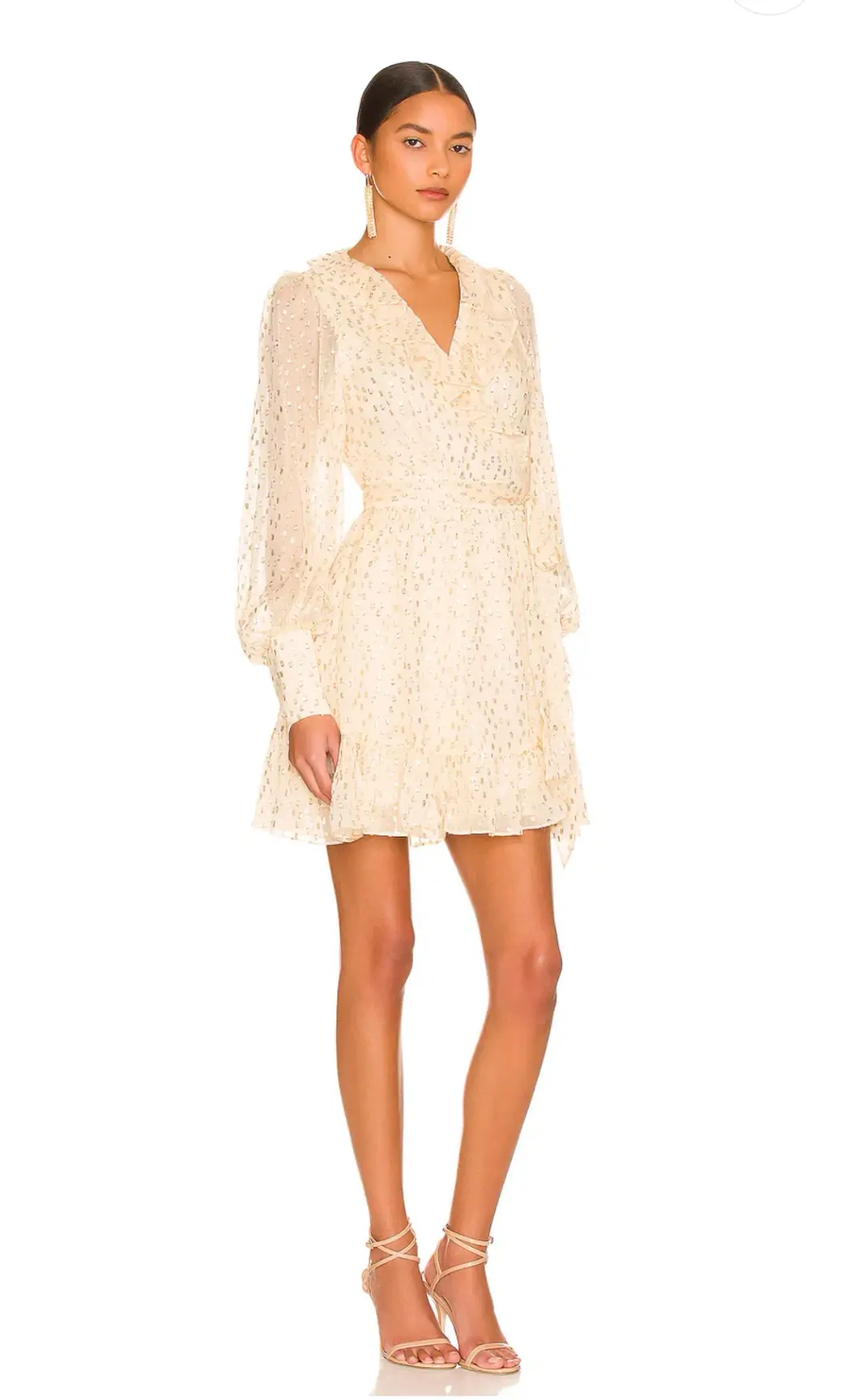 Zimmermann Lurex Wrap Mini Dress Size 4/Au 16 for rent on The Volte - main image