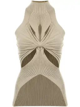 Dion Lee Muscular Twist Tank Stone Grey Size 6 for rent on The Volte - image 3