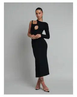 Bayse Shona Asymmetric Dress Black Size S for rent on The Volte - image 1