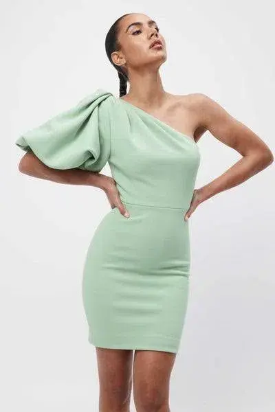 Mossman One Desire Dress Spearmint Size 8 for rent on The Volte - main image