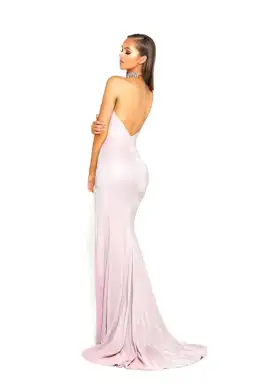 Portia and Scarlett PS1927 Diamond Hugo Pink Gown Size 6 for rent on The Volte - image 2