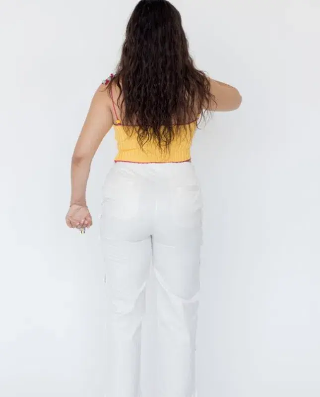 Stahl knit yellow daisy tank Top for rent on The Volte - main image