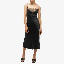 Dion Lee Lace E-Hook Slip Dress Black Size 6