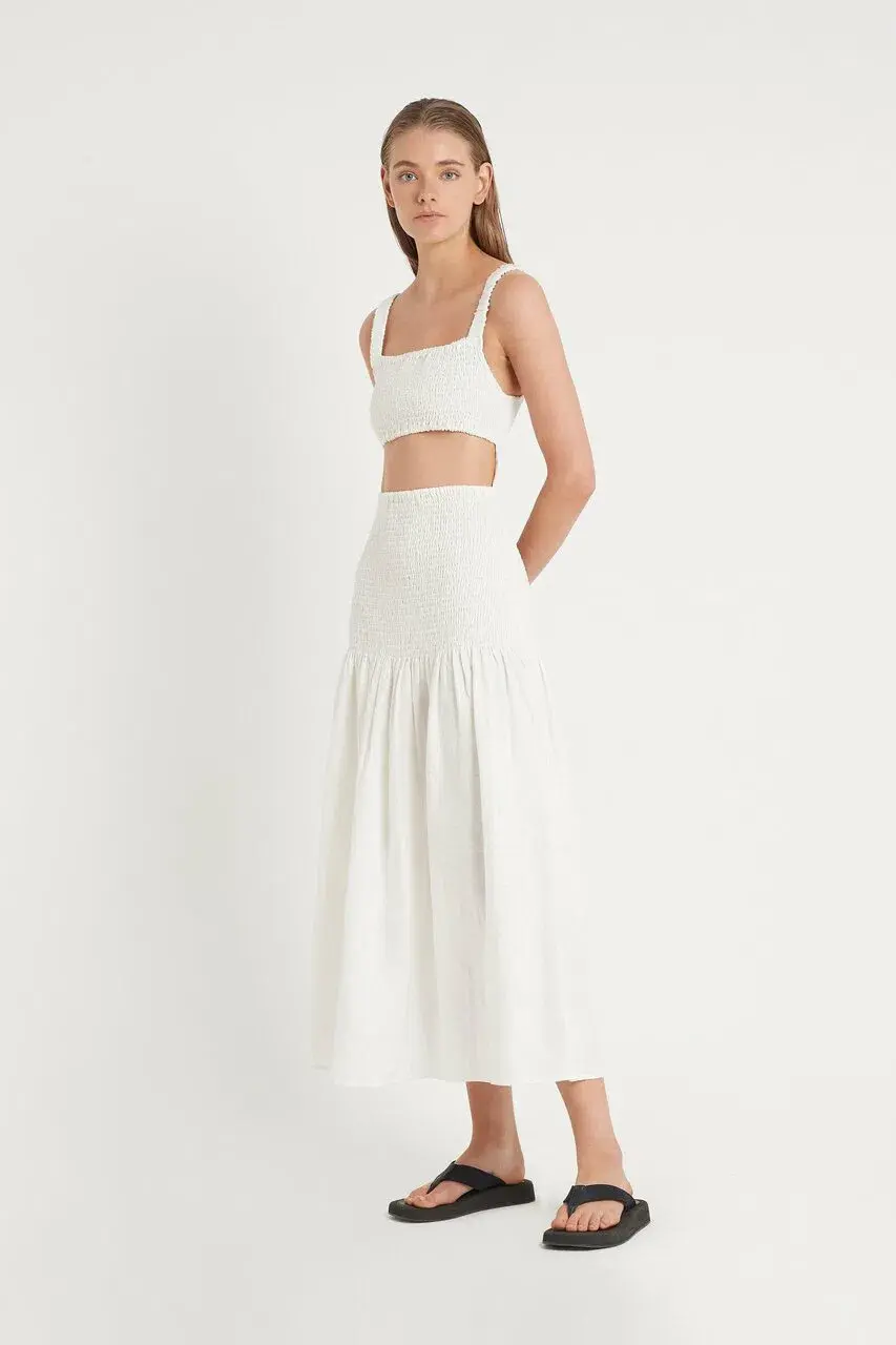 Sir the Label Madelyn Reversible Dress White Size 3 / AU 12 for rent on The Volte - main image