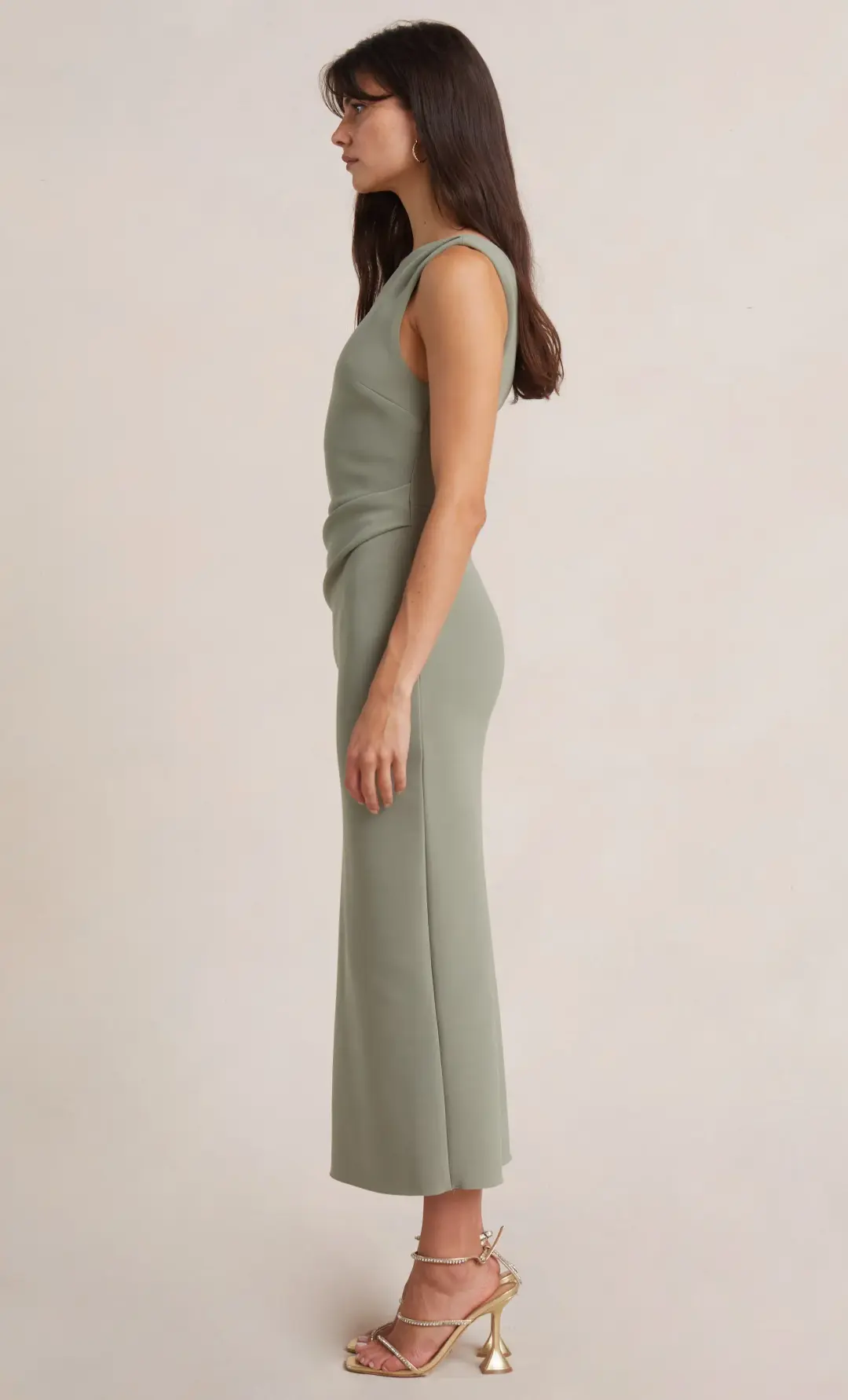 Bec & Bridge Be Mine Asym Dress Sage Size 6 for rent on The Volte - main image