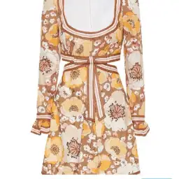 Zimmermann Super Eight Mini Dress Print Size 0 for rent on The Volte - image 3