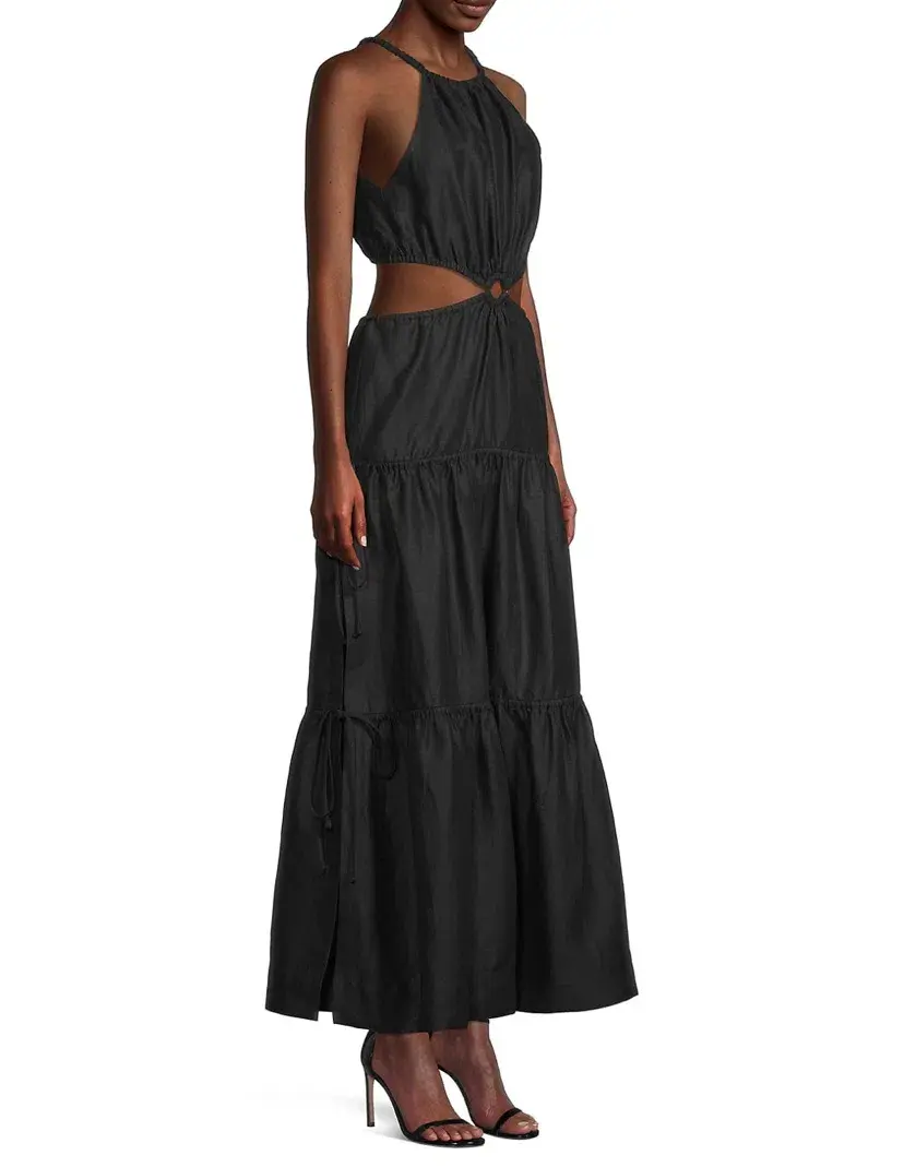 Bec and Bridge Helene Maxi Dress Black Size 8 for rent on The Volte - main image