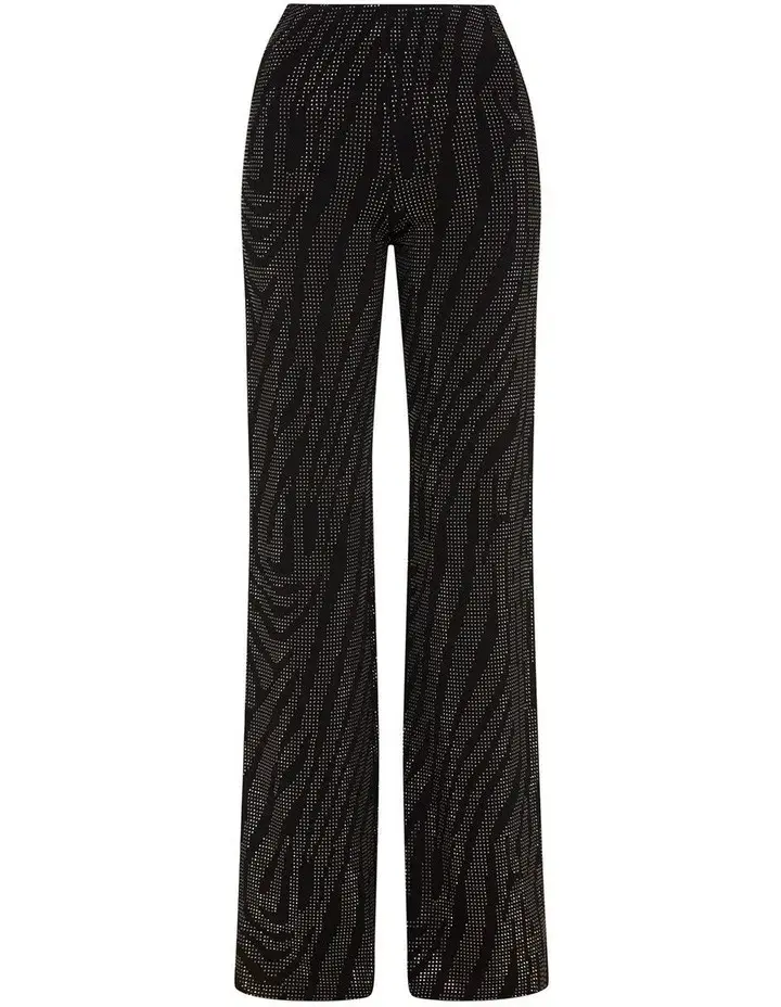 Sass & Bide Divine Danger Flare Pant Black Size AU 6 for rent on The Volte - main image