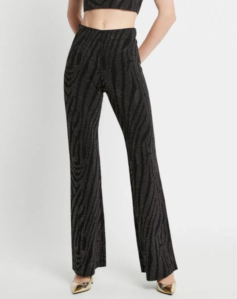 Sass & Bide Divine Danger Flare Pant Black Size AU 6 for rent on The Volte - main image
