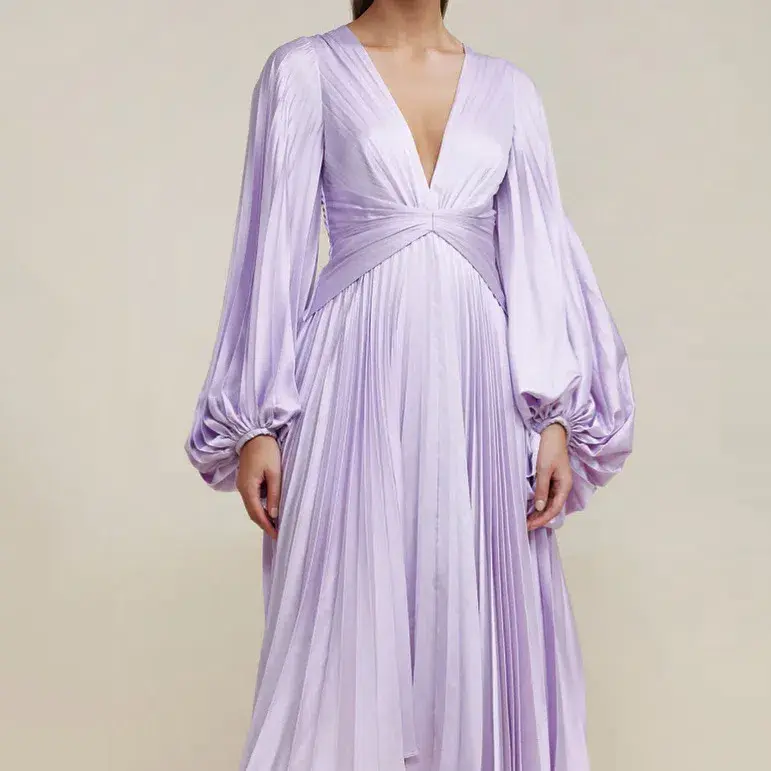 Acler Palms Dress Purple Size 10 - Image 6