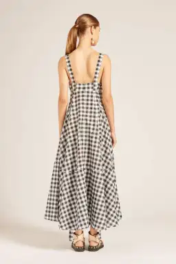 Lee Mathews Clara Sun Midi Dress Black Size 8 for rent on The Volte - image 3