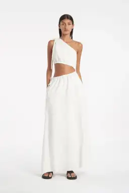 Sir The Label Blanche Asym Gown in Ivory Size 1