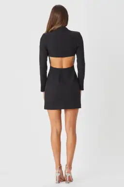 Bianca & Bridgett Charlie Mini Dress Black Size 6 for rent on The Volte - image 2
