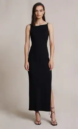 Bec and Bridge Zion Midi Dress Black Size 10