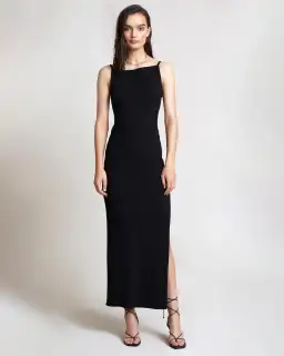 Bec & Bridge Zion Midi Dress Black Size 10