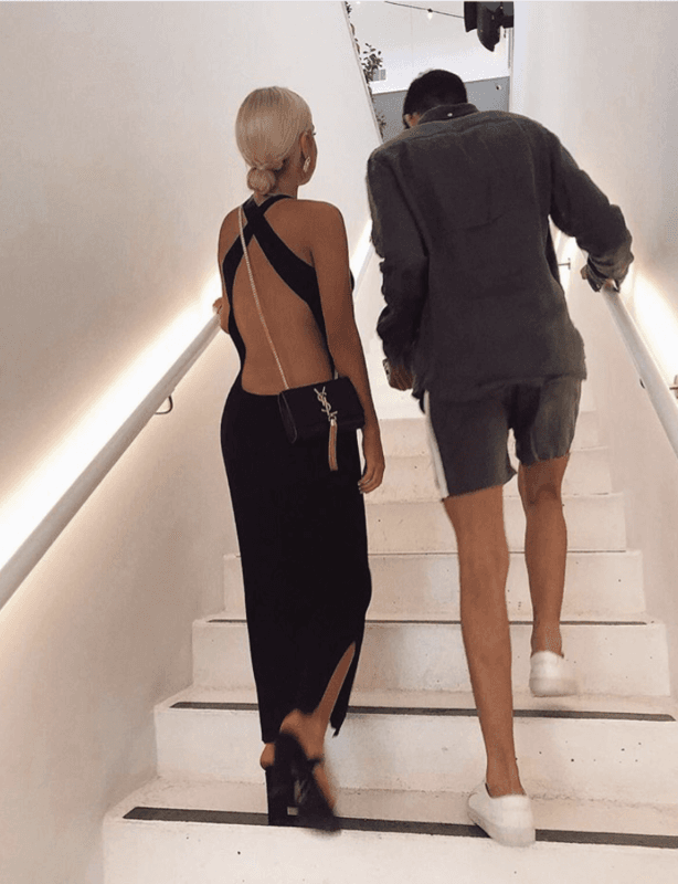 Sir the Label Marcelle Open Back Dress Black Size 1 for rent on The Volte - main image