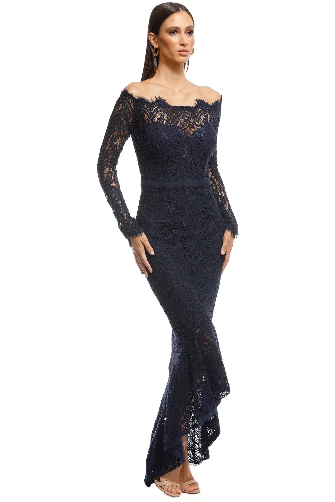 Elle Zeitoune Marchesa Navy Size 6 for rent on The Volte - main image