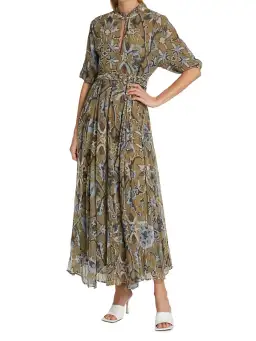 Hannah Artwear Oceanus Maxi Dress in Shaila Print Size 12