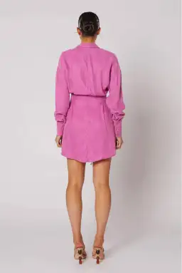 Winona Morado Button-Up Dress Pink Size 8 for rent on The Volte - image 3