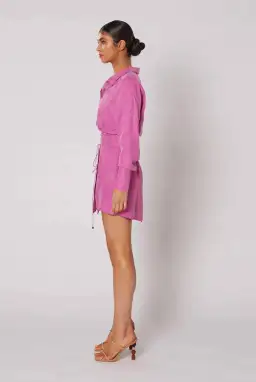 Winona Morado Button-Up Dress Pink Size 8 for rent on The Volte - image 4