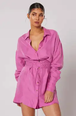 Winona Morado Button-Up Dress Pink Size 8 for rent on The Volte - image 2