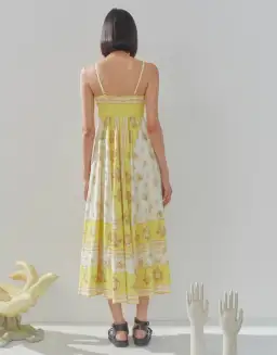 Alemais Catalina Midi Dress Yellow Size 8 for rent on The Volte - image 3