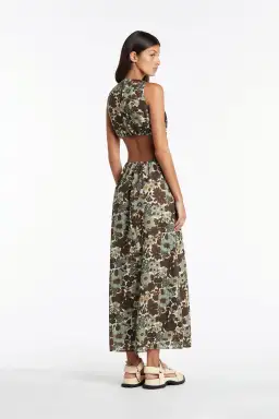 Sir the Label Constantine Cut Out Midi Dress Print Size AU 10 for rent on The Volte - image 3