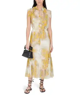 Zimmermann Botanica Wattle Midi Dress Print Size 0