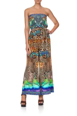 Camilla Mother Xanadu Tie Waist Strapless Jumpsuit Print Size XL for rent on The Volte - image 4