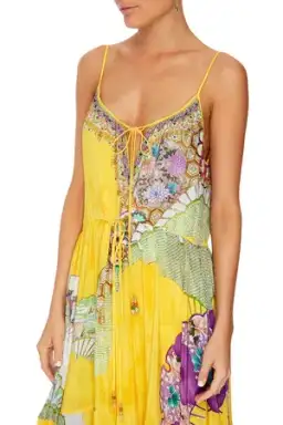 Camilla Golden Years Dress With Front Tie Detail Print Size (M) for rent on The Volte - image 6