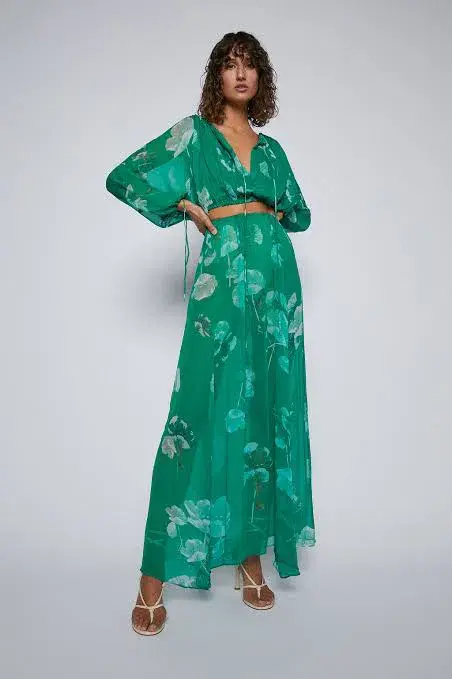 Scanlan Theodore GGT Floral Set Kelly Green Size M for rent on The Volte - main image