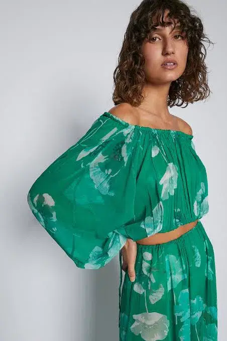 Scanlan Theodore GGT Floral Set Kelly Green Size M for rent on The Volte - main image