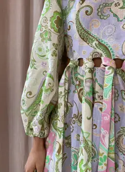 Alemais Marta Cutout Dress Print Size 14 for rent on The Volte - image 5