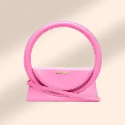 Jacquemus Le Sac Rond Shoulder Bag Pink for rent on The Volte - image 1