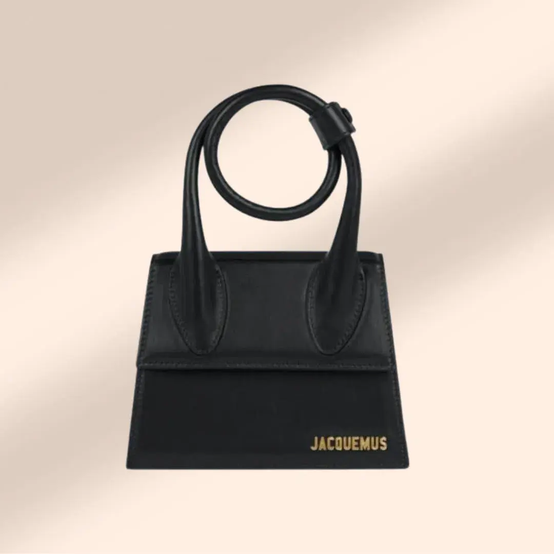 Jacquemus La Montagne Le Chiquito Nœud Bag Black for rent on The Volte - main image