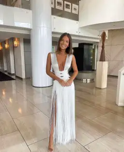 Bronx and Banco Issa Blanc Gown White Size XXS / AU 4 for rent on The Volte - image 3