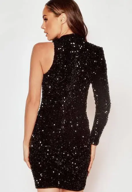 Bianca and Bridgett Catalina Mini Dress Black Size 6 for rent on The Volte - main image