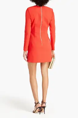Rebecca Vallance Amara Embellished Crepe Mini Dress Tomato Red Size 16 for rent on The Volte - image 2