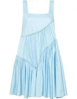 Aje Casabianca Sleeveless Braided Dress Ice Blue Size 6