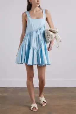 Aje Casabianca Sleeveless Braided Dress Ice Blue Size 6