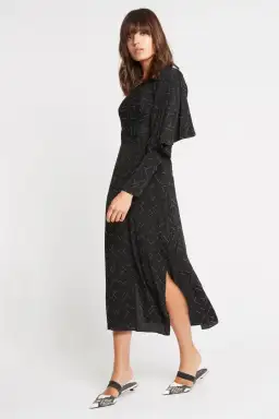 Sass & Bide Space Oddity One Shoulder Dress Black Size 8 for rent on The Volte - image 1