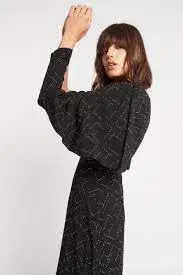 Sass & Bide Space Oddity One Shoulder Dress Black Size 8 for rent on The Volte - main image