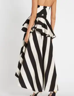 Sass & Bide The Stripe Asymmetric Dress Black/White Size 12 for rent on The Volte - image 3