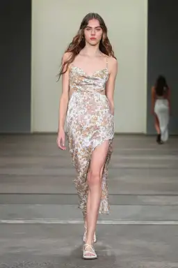 Rumer the Label Paloma Cut Out Gown Print Size XS for rent on The Volte - image 4