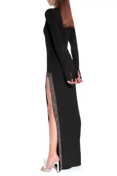 Aggi Simone Night Fall Dress Black Size 8 for rent on The Volte - main image