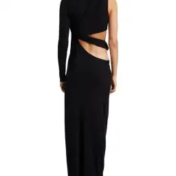 Christopher Esber Coiled Twisted Torso Dress Black Size AU 8 for rent on The Volte - image 3