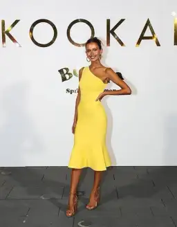 Kookai Florida One Shoulder Dress Lemon Size 6 for rent on The Volte - image 4