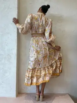 Alemais Solitaire Midi Dress Print Size 8 for rent on The Volte - image 6