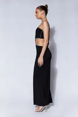 Meshki Jaden Strapless Cut-Out Maxi Dress Black Size XS for rent on The Volte - image 3