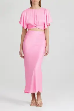 Acler Celcil Confetti Pink Top and Skirt Set Pink Size 8